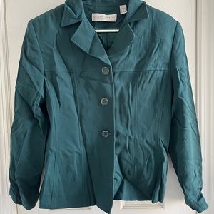 Vintage forest green blazer